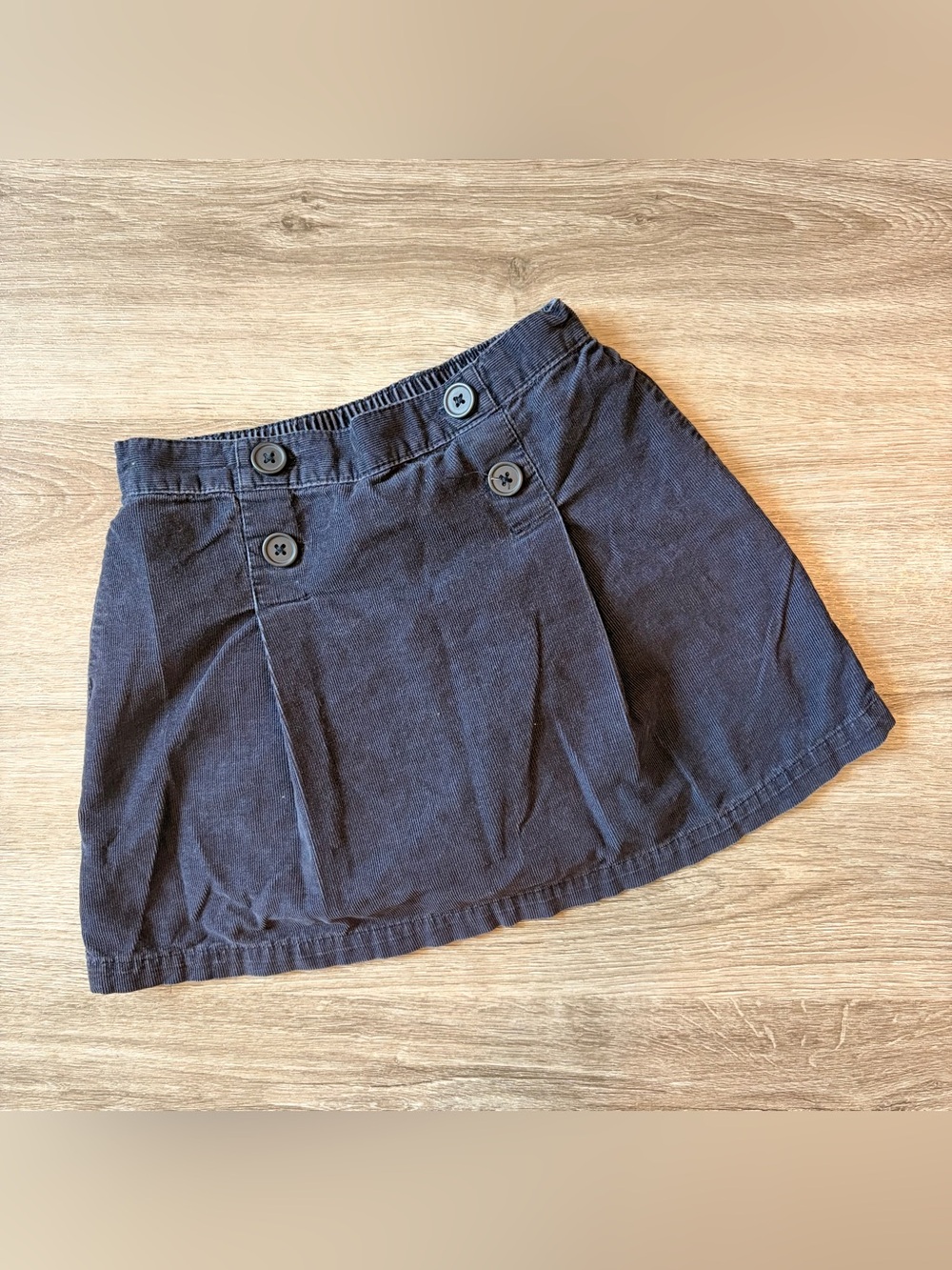 Chaps navy blue corduroy skirt